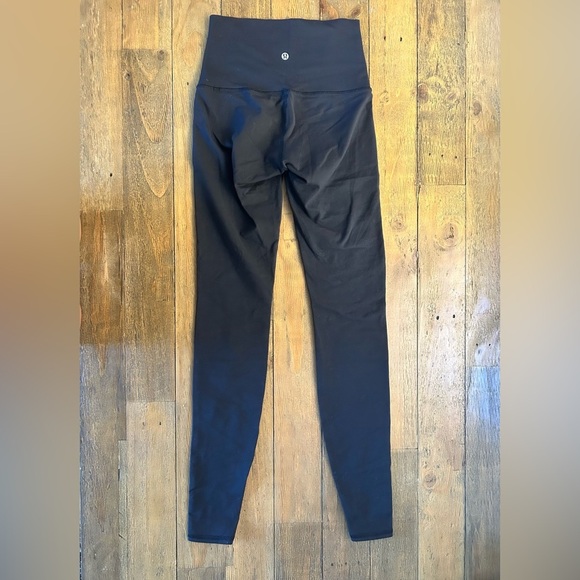 LULULEMON Black Wunder Under HR Tight *SE Tech Luon Hidden pocket Sheer bands - Picture 7 of 12